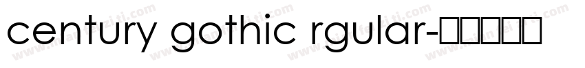 century gothic rgular字体转换